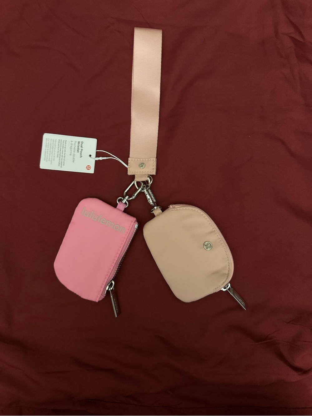 Dual pouch wristlet